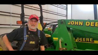 John Deere 5410 Seat Rail Repair and Clutch Adjustment [upl. by Akcimat614]