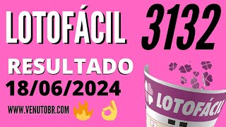 🍀 Resultado Lotofácil 3132 [upl. by Stefa]