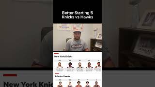 Knicks vs Hawks  Starting 5 Showdown traeyoung knicks nba basketball outkast [upl. by Ylenats645]