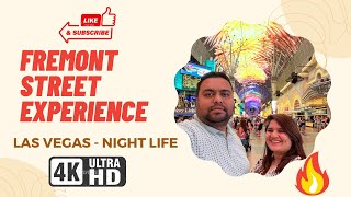 Fremont Street Experience  India Vlogs  Las Vegas Night Life [upl. by Letnahc]