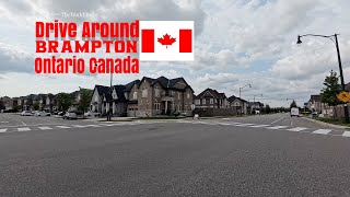 Drive Around Brampton Ontario Canada [upl. by Ennovehc]