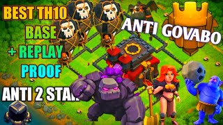 TH10 Farming Base  Anti GOVABO  Replays Proof  clashofclans coc supercell [upl. by Suolkcin]