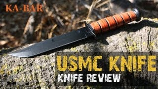 Kabar USMC Fighting Utility Knife Review  OsoGrandeKnives [upl. by Smaj425]