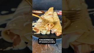 🍫 KinderriegelPfannkuchen 🥞 Probiere dieses leckere Dessert 😋 Rezept in Beschreibung ↗️ [upl. by Idissac]