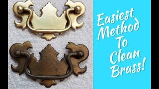 How To Easily Clean All Brass Silver Copper Metal Furniture Hardware Polishing [upl. by Teerpnam]