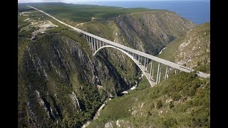 SOUTH AFRICA  The worlds highest bungee jump bridge216 Meter [upl. by Ahserb]