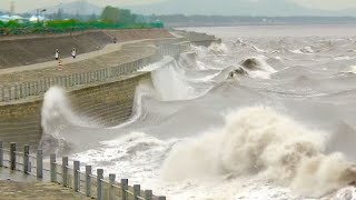 INCREDIBLE TIDAL WAVES Caught On Camera [upl. by Eelrahs547]