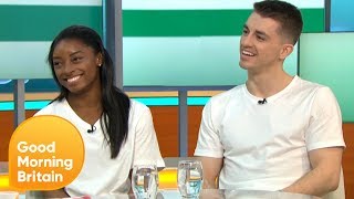 Gymnastics Stars Simone Biles and Max Whitlock Due to Perform at Londons O2  Good Morning Britain [upl. by Orthman]