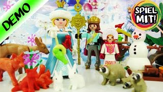 Playmobil Adventskalender 2016 WIR ÖFFNEN ALLE 24 TÜRCHEN  Eisprinzessin im Schlosspark [upl. by Mazonson838]