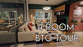 4 Room HDB BTO 90sqm Show flat House Tour Renovation at My Nice Home Gallery HDB HUB Singapore [upl. by Ardnait]