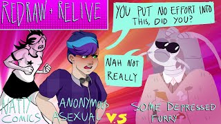 REDRAW  RELIVE Preachy webcomics PART 2  NattyComics Anonymous Asexual [upl. by Nylime]