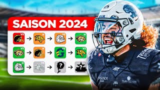 Ma Saison 2024 De Football Américain 🏈 [upl. by Shatzer]