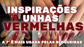 Top 20 ideias de unhas vermelhas decoradas  inspiração [upl. by Peter]