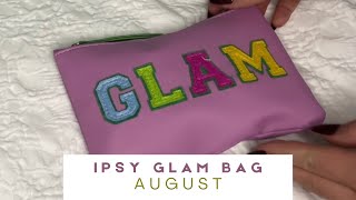 Let’s Unbox Ipsy Glam Bag  Ipsy Glam Bag August 2024 [upl. by Maggy44]