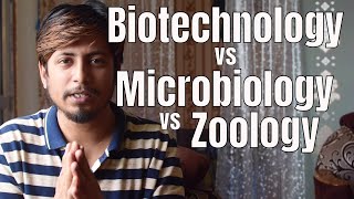 Biotechnology vs microbiology vs zoology  Which career to choose from Life science field [upl. by Samul]