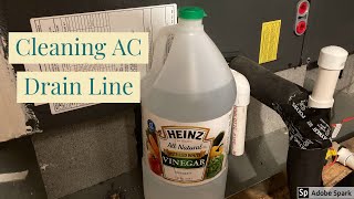 Cleaning AC Drain Line Routinely Using Vinegar [upl. by Aeht]