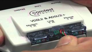 Comtest CPE01V DSL Splitter on a POTS line [upl. by Rogerio]