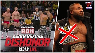 ROH Recap LIVE FTR vs Briscoes II  Jon Gresham quits  ROH Death Before Dishonor 23 Juillet 2022 [upl. by Maure]