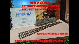 N GAUGE PRODUCT ANNOUNCEMENT  GAME CHANGING  Finetrax Easy Build Point Kits [upl. by Ecertak]