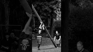 Tossing of the Caber  Highland Games Crossen 2023 [upl. by Tioneb]