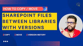 How to copymove SharePoint files between libraries with all versions using Power Automate [upl. by Tippets]