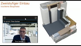 Finstral Billiger besser nachhaltiger Zweistufiger Einbau mit der Montagezarge Gebäudehülle21 [upl. by Preiser]