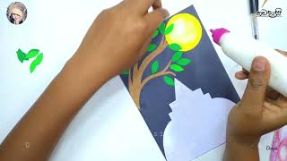 vesak nirmana  vesak card hadamu  how to make vesak card  a4 nirmana [upl. by Frances]