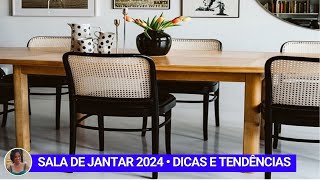 7 TENDÊNCIAS DE DECORAÇÃO QUE É UM LUXO PARA SALA DE JANTAR 2024 [upl. by Ailis]