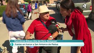 Fiestas de San Antonio de Padua en Remolinos Zaragoza [upl. by Essilem738]