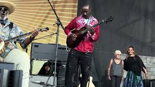 Rhiannon Giddens amp Taj Mahal w Joan Baez amp Rhiannon dance NewportFolkFest [upl. by Alocin]