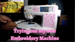 Trying out my new Embroidery Machine Add on to my small business [upl. by Resneps]