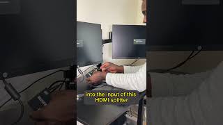 Connect Laptop to two MONITORS tech technology capcut [upl. by Iahk804]