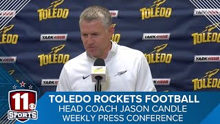 Toledo Football Jason Candle Week 8 Press Conference [upl. by Meekahs]