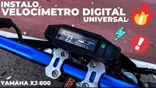 Instalación VELOCÍMETRO DIGITAL UNIVERSAL 💥🌎 Yamaha XJ 600 Modificada custom aliexpress [upl. by Carmela]