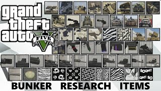 GTA 5 Online  All 51 Research Items [upl. by Keg458]