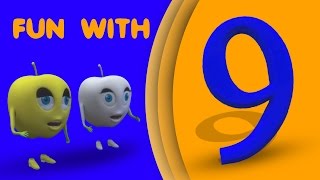 Numbers Song  Number 9  Nursery Rhymes  Original Song By Rhymes Bus [upl. by Eindys889]