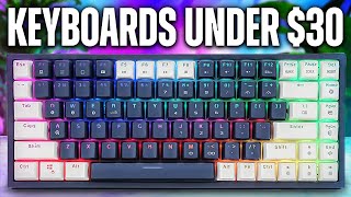 The BEST GAMING Keyboards Under 30 [upl. by Howarth]