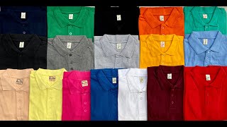 Plain Polo T shirt  Collar T shirt  Delhi Tirupur Manufacturing [upl. by Notsirb]