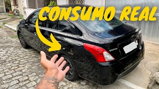 QUAL O CONSUMO REAL DO MEU NISSAN VERSA 16 FIZ A CONTA EXATA [upl. by Elimac]