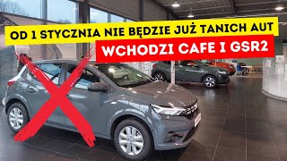 Od 1 stycznia wchodzi dyrektywa CAFE i GSR2 Co się zmieni dla kierowców Tanio już było [upl. by Eicnan806]