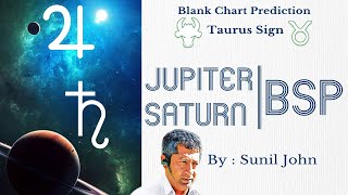 Jupiter and Saturn  BSP Technique  Blank Chart Prediction by Sunil John [upl. by Jovita]