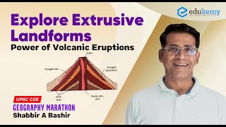 Explore Extrusive Landforms  Power of Volcanic Eruptions  Geography Marathon  UPSC CSE  Edukemy [upl. by Hollie]