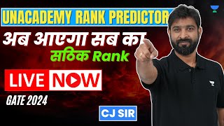 GATE  2024  CSIT amp DSAI  Unacademy GATE Rank Predictor  Live Now  CJ Sir [upl. by Lisab94]