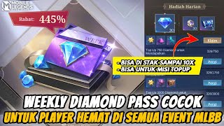 UPDATE PENJELASAN WEEKLY DIAMOND PASS TERBARU BISA UNTUK MISI TOPUP SEMUA EVENT MOBILE LEGENDS [upl. by Velvet696]