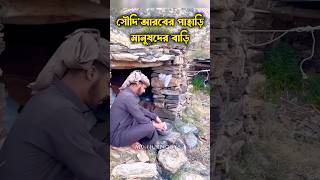 সৌদিআরবের পাহাড়ি মানুষদের বাড়ি 😱 ytshorts beduin saudiarabia [upl. by Nnarual611]