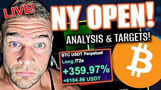 MASSIVE Move Begins NOW  Live 15000000 Bitcoin LONG VERY Important NY OPEN [upl. by Harriott]