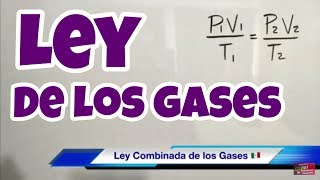 Ley combinada de los gases ideales ejercicios resueltos [upl. by Eimmis]