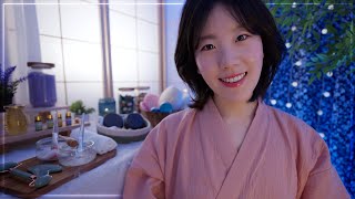 ASMR Relaxing Night in Private Hot Spring Spa 🍵🌿🫧 Personal Attention amp Roleplay [upl. by Naleek178]