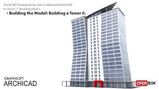 ArchiCAD Training Series Vol 4 Building the Model Building a Tower II [upl. by Greenlee697]