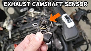 HYUNDAI SANTA FE EXHAUST CAMSHAFT POSITION SENSOR REPLACEMENT LOCATION REMOVAL [upl. by Namzed62]